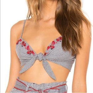 Agua Bendita x REVOLVE Heidi Bralette Top Gingham